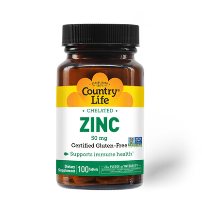 Country Life Zinc 50mg Chelated